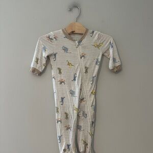 $12 ADD ON bamboo footie dinosaur zippy 6-9M Little Sleepies Posh Peanut romper‎